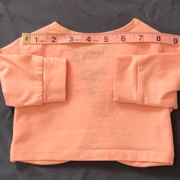 Children's Place Pink Bolero Short Cropped Jacket Long Sleeves Size 12-18M - Picture 9 of 14